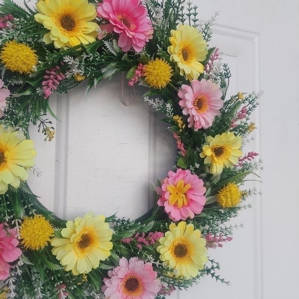 HANDMADE spring wreath